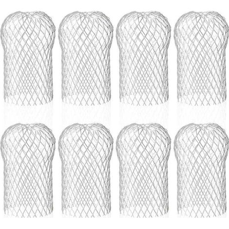 Lot de 8 filtres de gouttière en aluminium pour gouttière - Protection contre les feuilles et la mousse (1/5)
