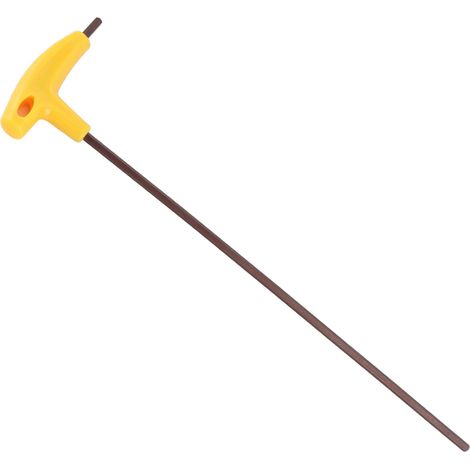 Clé à 6 pansClé hexagonale T en alliage d'acier, tête plate, taille 5mm, torsion élevée et portable (1/5)