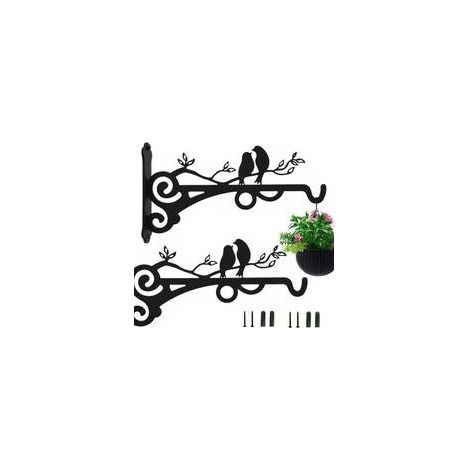 Hanging Plant Holder, 2 Pi��ces Supports Jardin Suspendus Cintres Pot Fleur Avec Vis 20cm Pour Lanternes, Paniers Suspendus, Cages �� Oiseaux, Carillons ��oliens