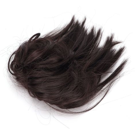 Chignon Faux Dégradé Extension Cheveux Queue de Cheval Élastique Tousled Coiffure Femme Q17-4 (1/5)