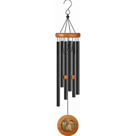 Carillon éolien d'extérieur avec cadre, 66 cm (26 pouces), pour se souvenir des êtres chers ou des animaux de compagnie décédés. (1/5)