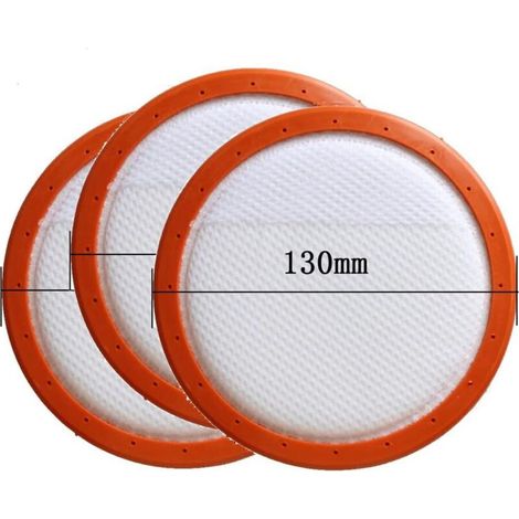 en coton lavable rond pour Midea aspirateur C3-L148B C3-L143B VC14A1-VC 130 mm Eléments de filtre HEPA 3 pièces FD10648314 (1/4)