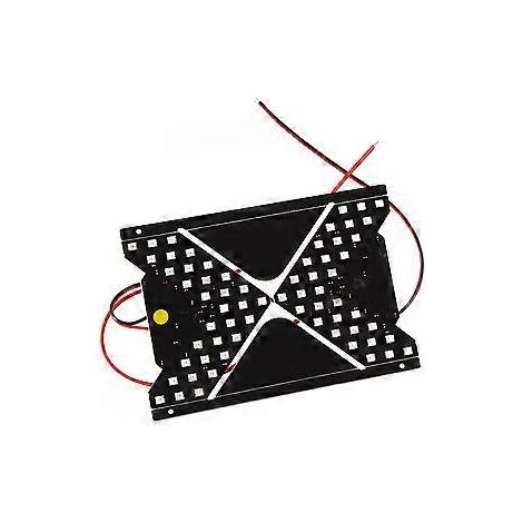 2 Stück bernsteingelbe 33-SMD-LED-Pfeile mit sequenzieller Anzeige für Auto-Seitenblinker (1/5)