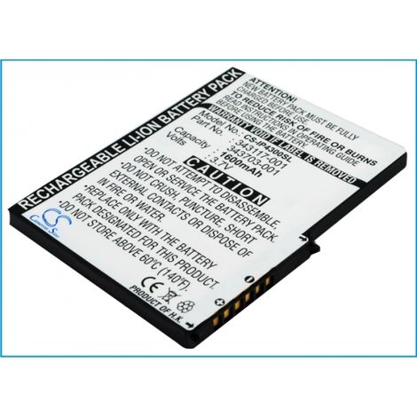 Batería de iones de litio de 1560 mAh y 3,7 V para HP iPAQ H4300 PE2080B