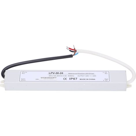 Alimentation étanche 30W DC 24V pour éclairage extérieur IP67 LPV-30-24 (1/5)
