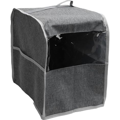 Couvercle universel cafetière polyester résistant, poignée pratique, compatible plupart modèles machines café (1/4)
