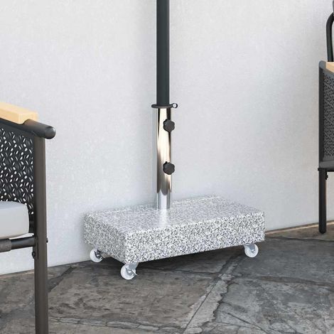 Socle de parasol Gris clair 45x25x8,3 Granite (1/5)