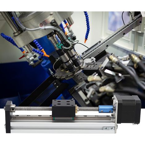 Table coulissante à mouvement linéaire BACHIN, guidage sur rail CNC, pas de 1,8°, 100 mm (1/5)
