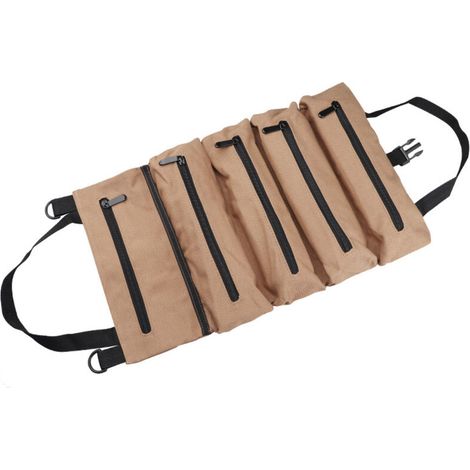 Sac à outils multifonctionnel enroulable en tissu Oxford robuste, sac de rangement suspendu pour outils (1/5)