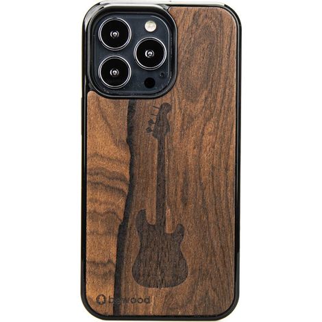 Holzkoffer für iPhone 13 Pro, Gitarre Ziricote (1/3)