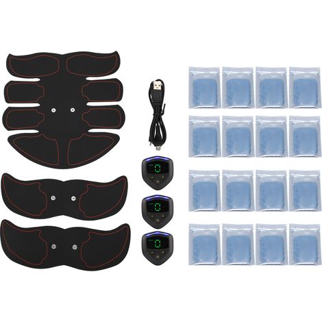 Ceinture d'entraînement abdominal stimulateur musculaire - Tonifiez vos abdos et bras avec ceinture de stimulation électrique. (1/5)