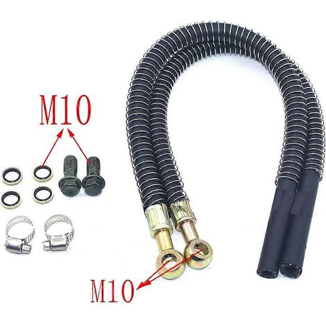 Accessoires pour durites de carburant en caoutchouc : kit de réparation de moto, refroidisseur d'huile, radiateur, joint de durite en caoutchouc, vis M10. (1/5)
