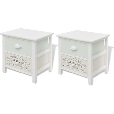 Maison Exclusive - Comodino Francese Set 2 pz in Legno