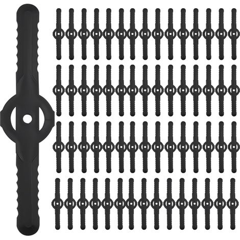 Lames Coupe-Bordure 60PCS pour Jardin Remplacement Universel Tête Débroussailleuse Nylon Durable (1/5)
