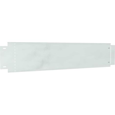 Recinzione prato Colore Zincato 100 x 20 x 0.07 cm vidaXL