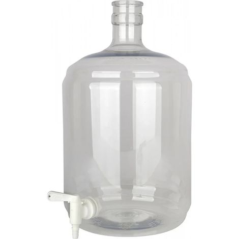 Bottiglia di fermentazione, bottiglia di vetro PET 12 litri con rubinetto 5/16-7/16