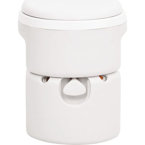 Toilette de camping intégrée blanc 24+17 L PEHD et PP