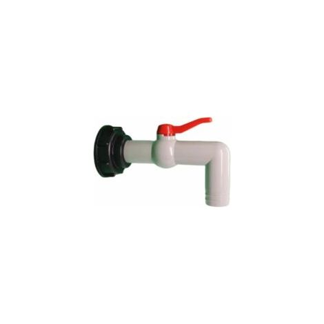 IBC 1000L Kunststoff-Wasserhahnanschluss, 60 mm Grobgewinde-Ablaufbehälteradapter für Gartenwasserhahn, 20/25/32 mm Export (32 mm)