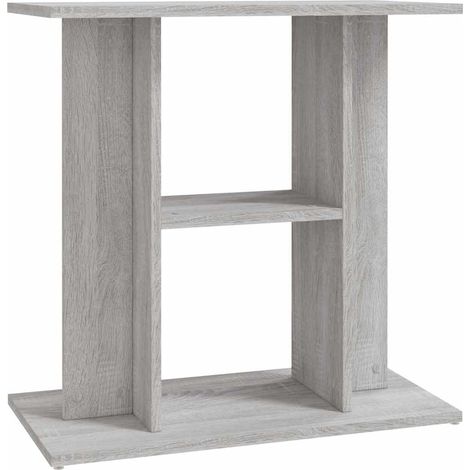 Support d'aquarium Gris Sonoma 60x30x60 cm Bois d'ingénierie