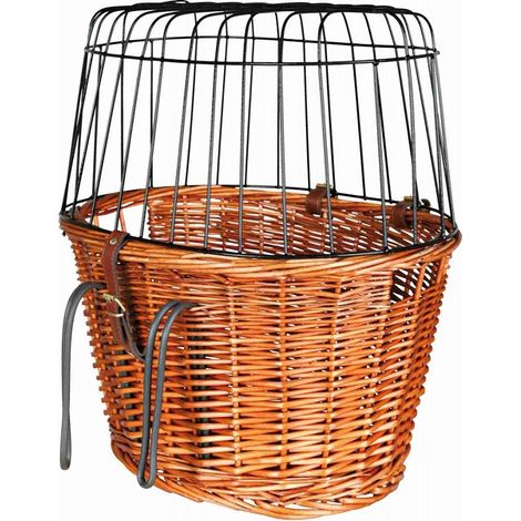 Trixie Cesto per Bicicletta Anteriore Naturale per Cane e Gatto (1/6)