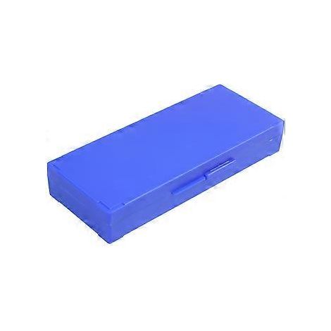 Mikroskopbox aus Kunststoff für 50 Objektträger, blau