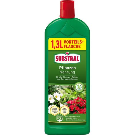 SUBSTRAL® Pflanzen - Nahrung mit Guano & EISEN plus flüssig 1,3 Liter (1/2)