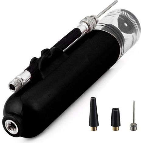 Ball Pump, Double Action Air Pump with 1 Needle and 2 Nozzles, Suitable for Football, Basketball, Volleyball, Soccer, Bicycle (1/5)