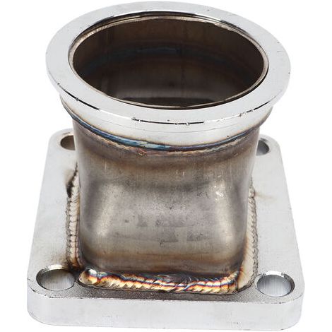 Adaptador de brida V-band de 2,5 pulgadas, acero inoxidable, resistente a la corrosión, duradero, universal para turbo T4 (1/5)