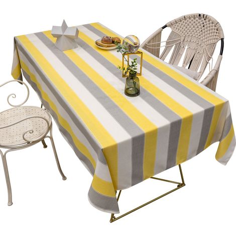 Nappe rectangulaire pour la décoration de la salle à manger et de la cuisine, 135 x 260 cm (1/5)