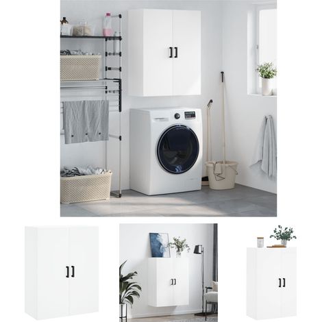 Wandschrank,Wandhängeschrank,Badschrank,Küchenschrank Weiß 69,5x34x90 cm VMIEB23422 MaisonChic (1/5)