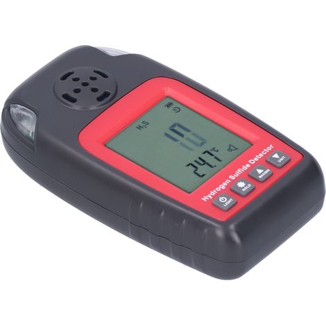 Détecteur de gaz H2S WT8822, alarme haute sensibilité anti-intoxication sulfure d’hydrogène (3 piles 1,5V non incluses) (1/5)