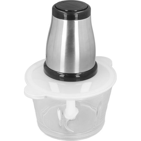 Multifunktionaler elektrischer Fleischwolf aus Edelstahl mit 2-Liter-Glasschüssel, EU-Standard 220 V (1/5)