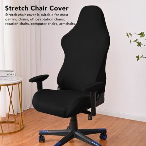 Housse de chaise de jeu - - Extensible - Polyester - Lavable - Blanc (1/3)
