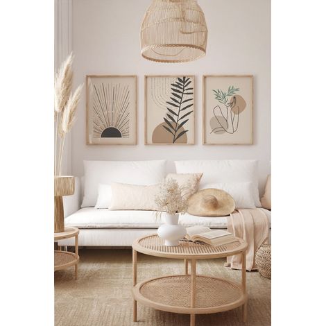 Arte de pared de MDF con marco Painting Multicolor (1/2)