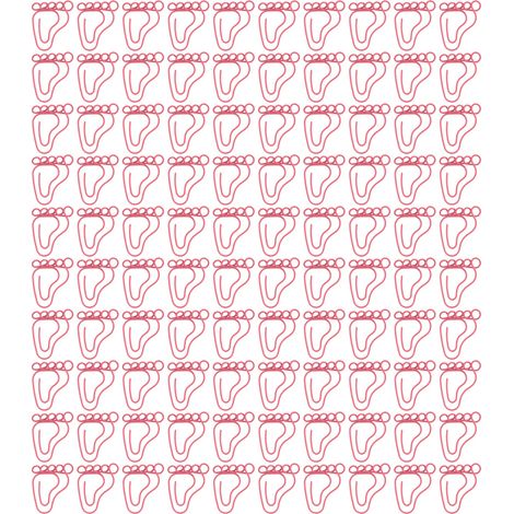 100 pièces Attaches Papier Pieds Mignons Antidérapants Portables pour Marque-page Bureau Documents Rose (1/5)