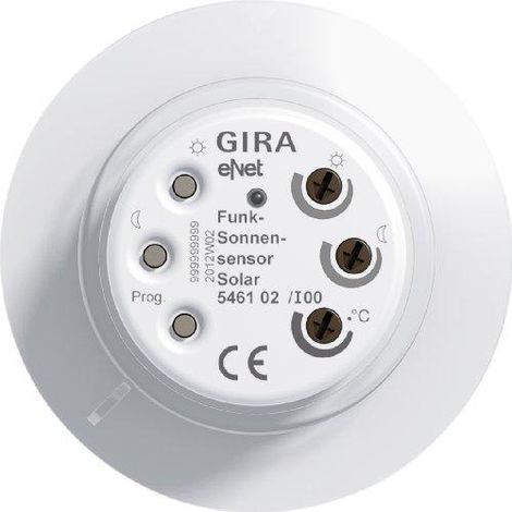Gira Sensor solar inalámbrico Solar Gira eNet Blanco puro [546102], 5461 02