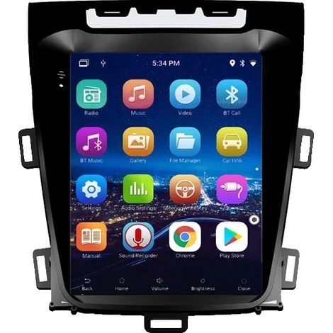 Radio para coche, pantalla táctil, navegación GPS integrada, 2 GB de RAM, 32 GB de almacenamiento, Wi-Fi. (1/2)