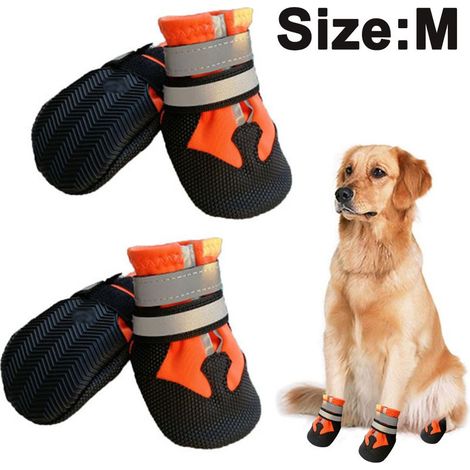 Chaussures imperméables pour chiens, chaussures respirantes pour chiens, chaussures antidérapantes, bottes de neige pour chiens. (1/5)