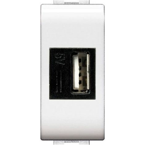 Alimentatore Usb Tipo A Mylife Da Incasso Bi (Elettrocanali Cod. Ecl4081Wh)