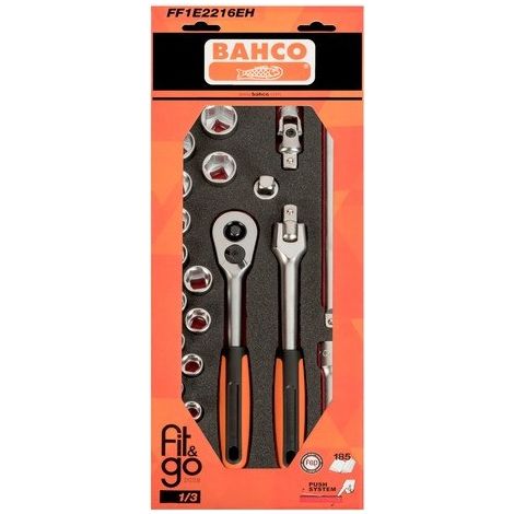 BAHCO - module Fit&Go 1/3, cliquet et accessoires 1/2" - 24 Pcs emballage individuel