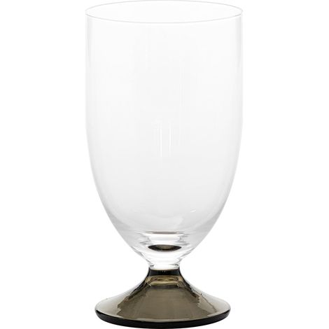 Zafferano Verre Maestro Lot De 4 Pièces En Verre Sodocalcique Fait À La Main Avec Base Colorée Gris - Design Élégant Sans Pied Pour La Dégustation (1/2)