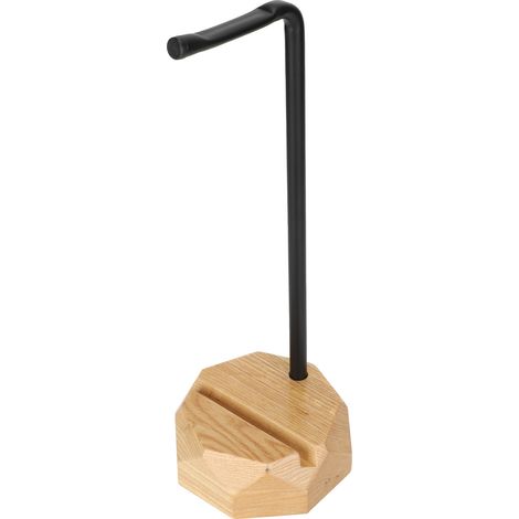 Support pour casque audio en bois massif, support de bureau, fournitures pour écouteurs (1/5)