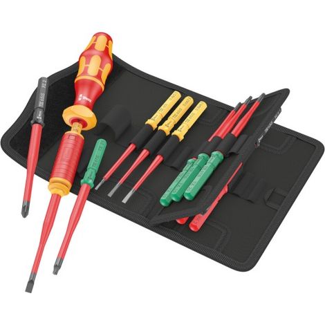 Juego de destornilladores dinamométricos 15pz Planos/PH/PZ/PZS/TX WERA
