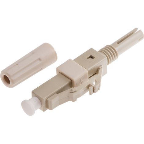 Connecteur pour fibre optique LC Simplex, Multimode, OM1, taille de la fibre 62.5mm ( Prix pour 1 )