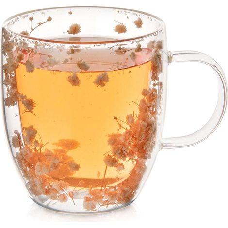 Double-Walled Borosilicate Glass Mug, 350 ml