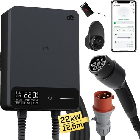 Chargeur de Véhicule Électrique, Puissance de 11kW, Design Plug-and-Play, 11kW 12m Câble, TYPE2 (1/2)