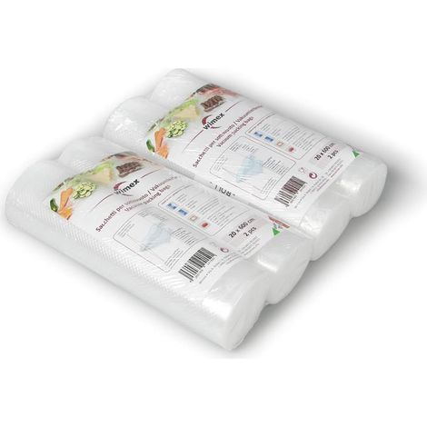 Rouleaux et Sacsd'emballage pour Machine sous vide. sans bisphénol A. Cuisson sous Vide. Universels et Compatible avec Toutes Les Machines sous Vide (4 Rouleaux 20x600cm) (1/5)