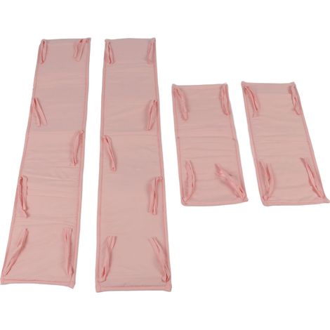 Barrière de lit haute pour tout-petits, protection latérale pour lit bébé, rose (1/5)