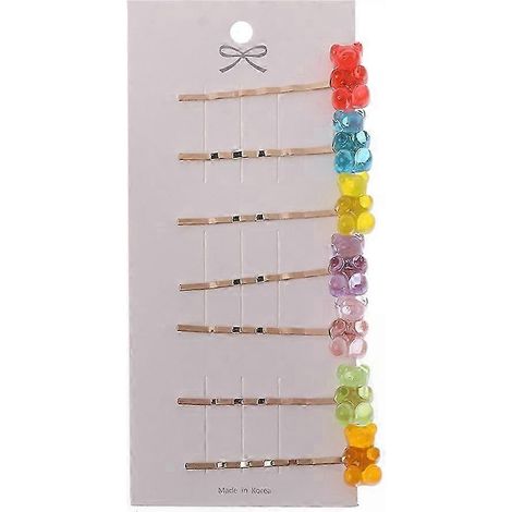 Niedliche Panda- und Gummibärchen-Haarspangen für kleine Mädchen – Set mit verschiedenen Cartoon-Süßigkeiten für Kleinkinder, Babys und Kinder – Süßes Geschenk für die Haaraccessoires (1/5)