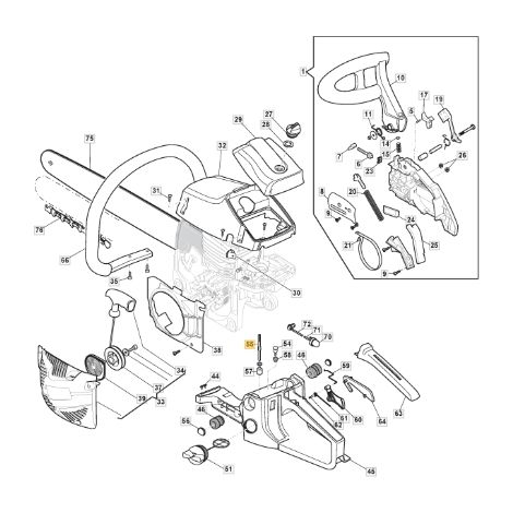 ORIGINAL STIGA motosierra modelos A4500 A455 manguera gasolina 118801146/0